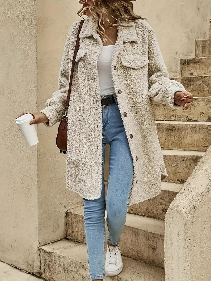 Soft jacket with buttons