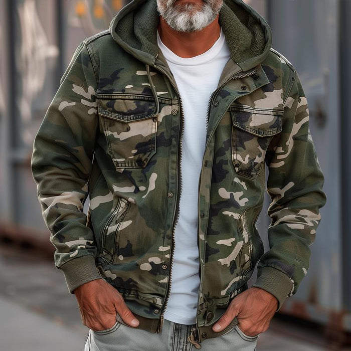 Valenzora | Jacket with camouflage print