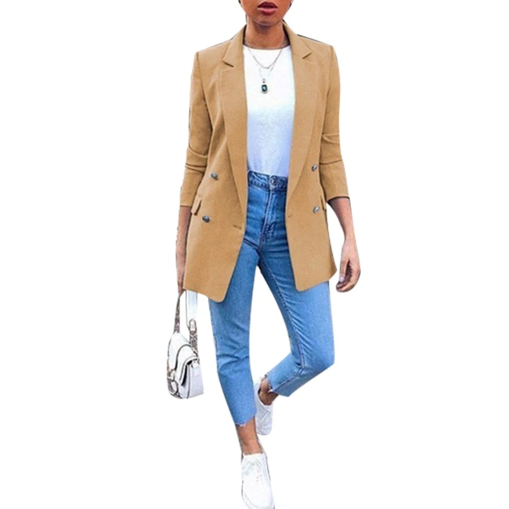 Valenzora – Long-sleeved women's blazer with open front
