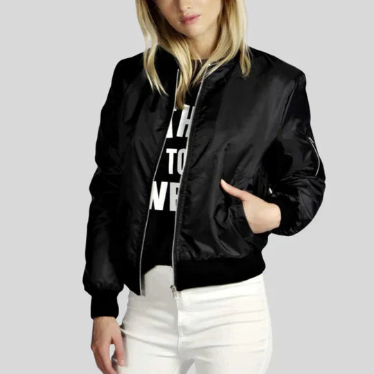 Jacket with O-neck