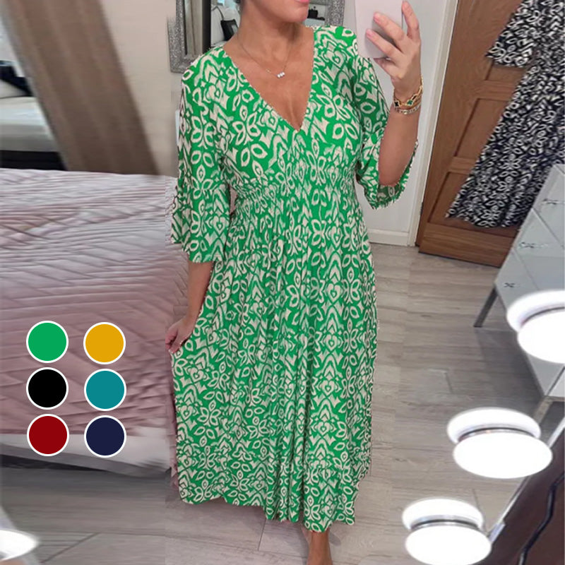 Valenzora | Modisches Damenkleid mit Aufdruck