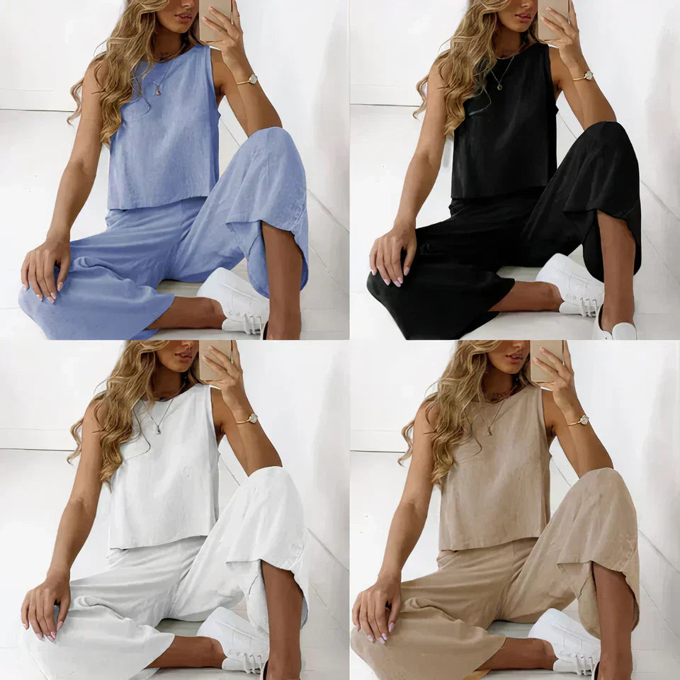 Valenzora | Two-piece linen set