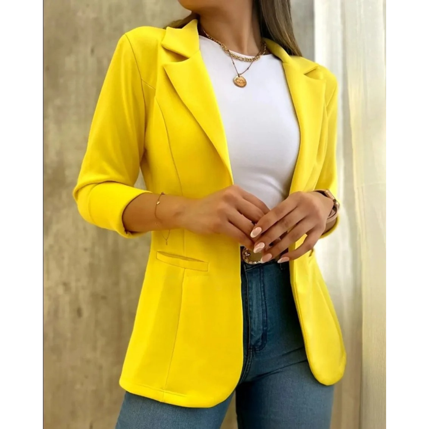 Valenzora – Vintage women's blazer without buckle