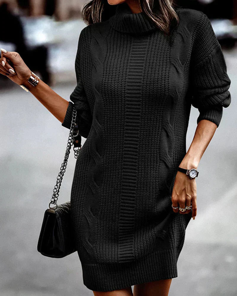 Valenzora | Chic autumn knit dress for women