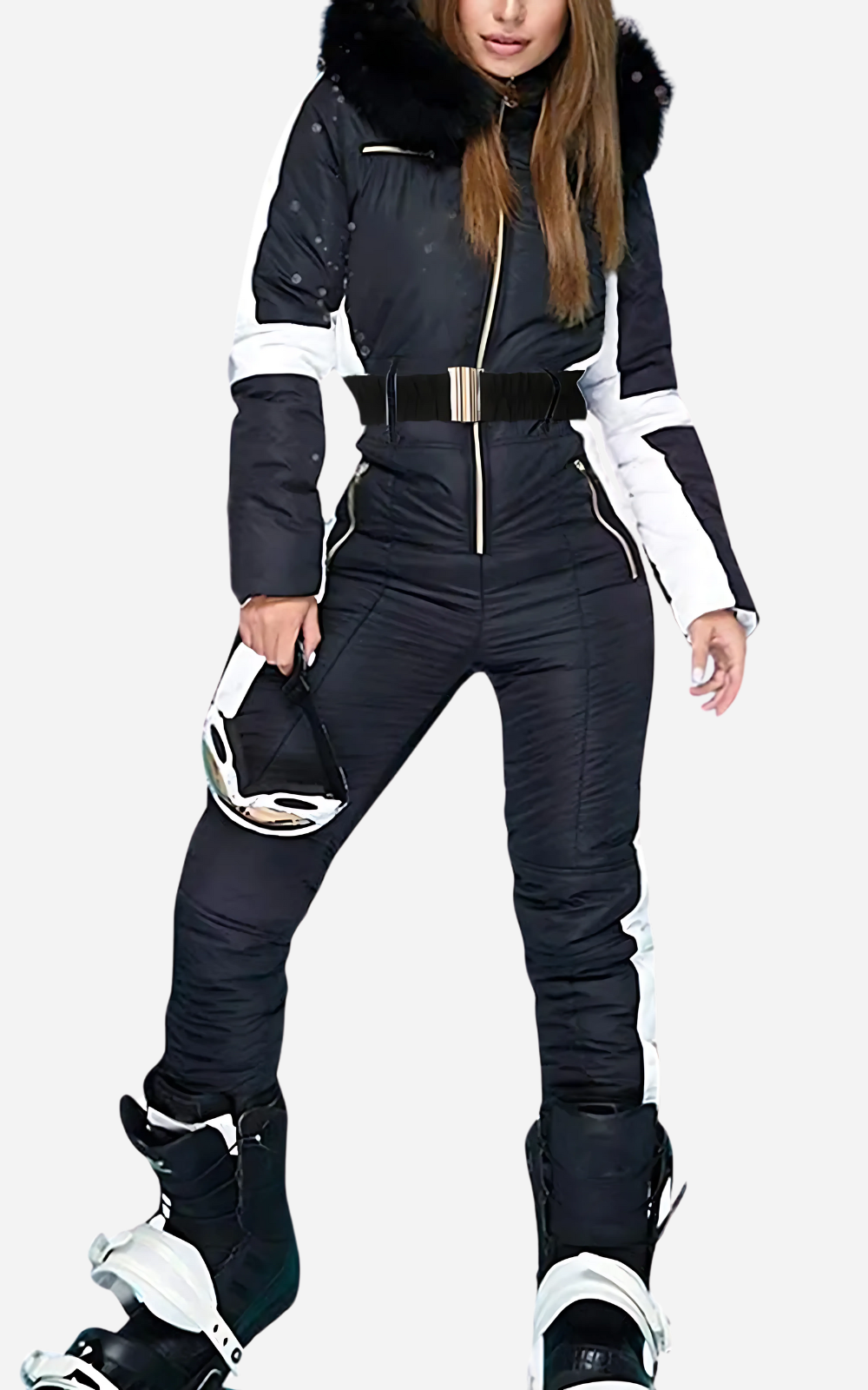 Valenzora | Ski Overall 1 Piece With Belt Women's Elegance and Warmth