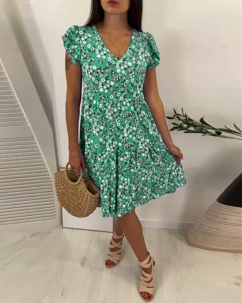 Valenzora | Frisches Sommerkleid mit Blumenmuster