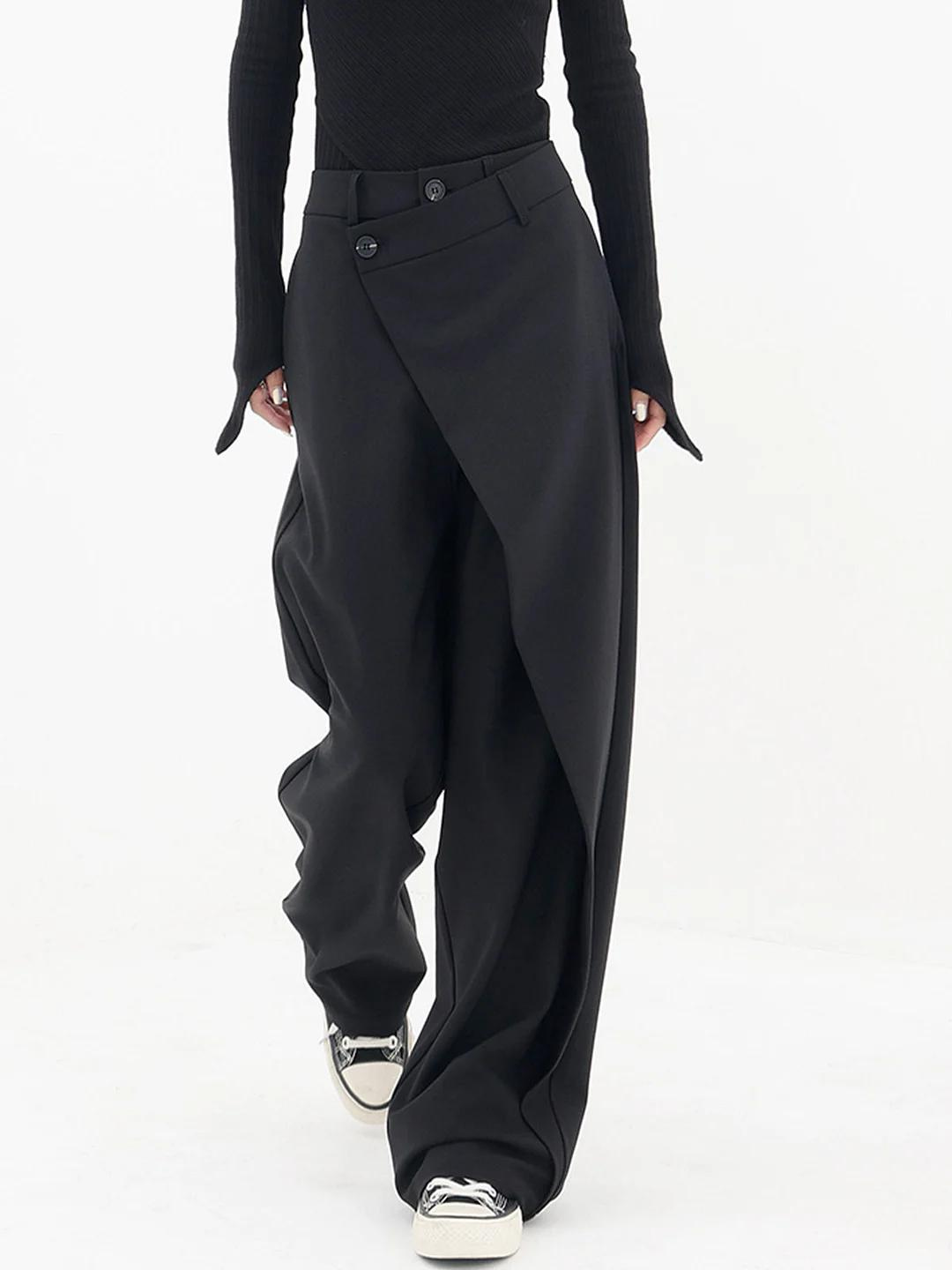 Valenzora | Asymmetrical baggy trousers