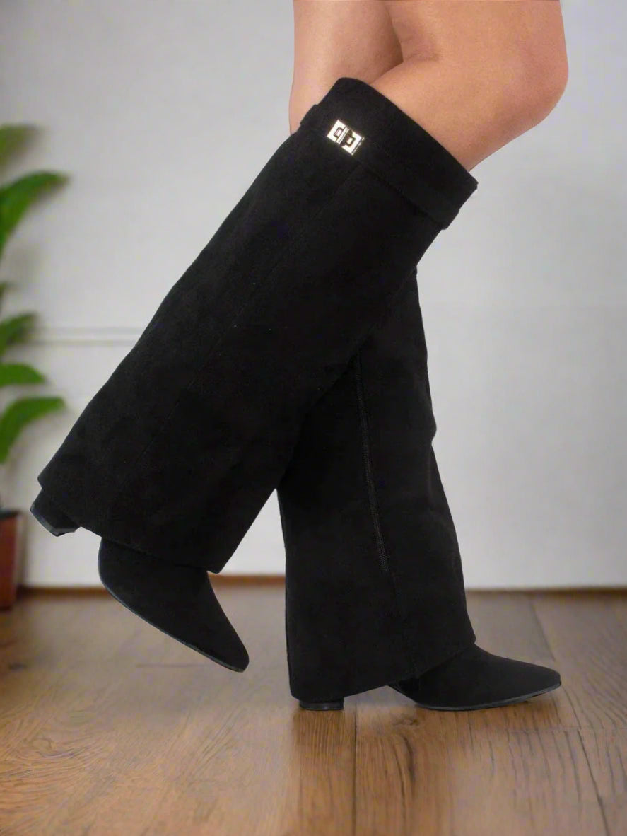 Valenzora | High Boots for Women with Hidden Heel and Modern Design