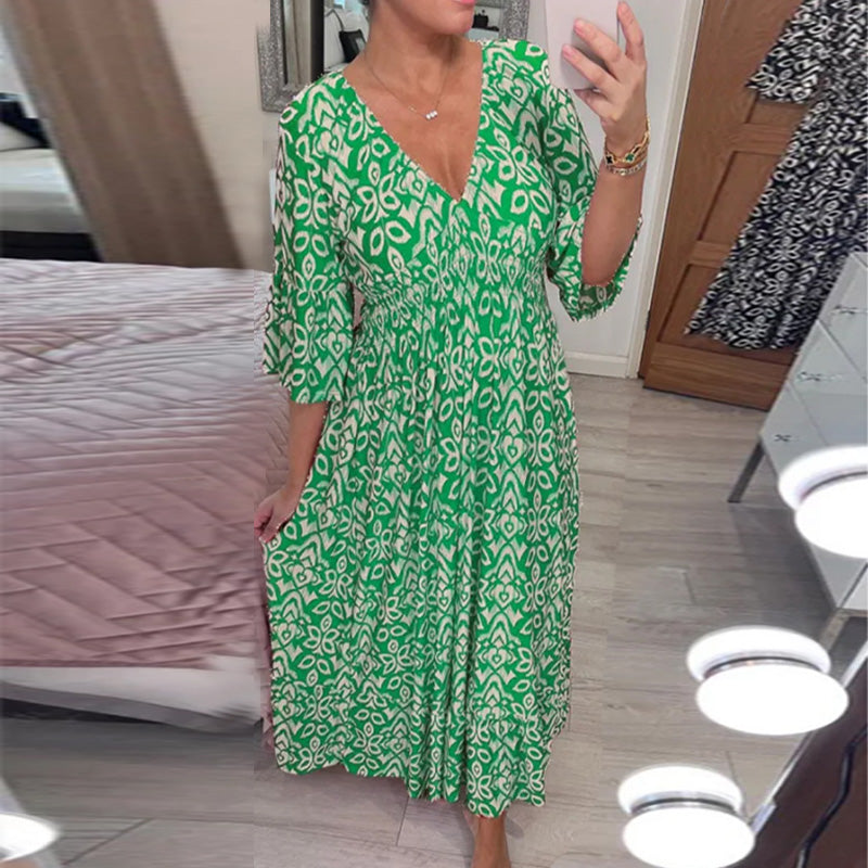 Valenzora | Modisches Damenkleid mit Aufdruck