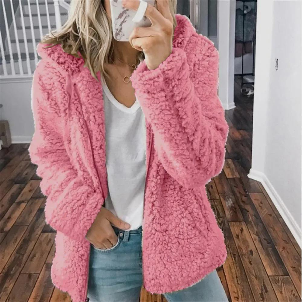 Fleece vest with hood and zipper