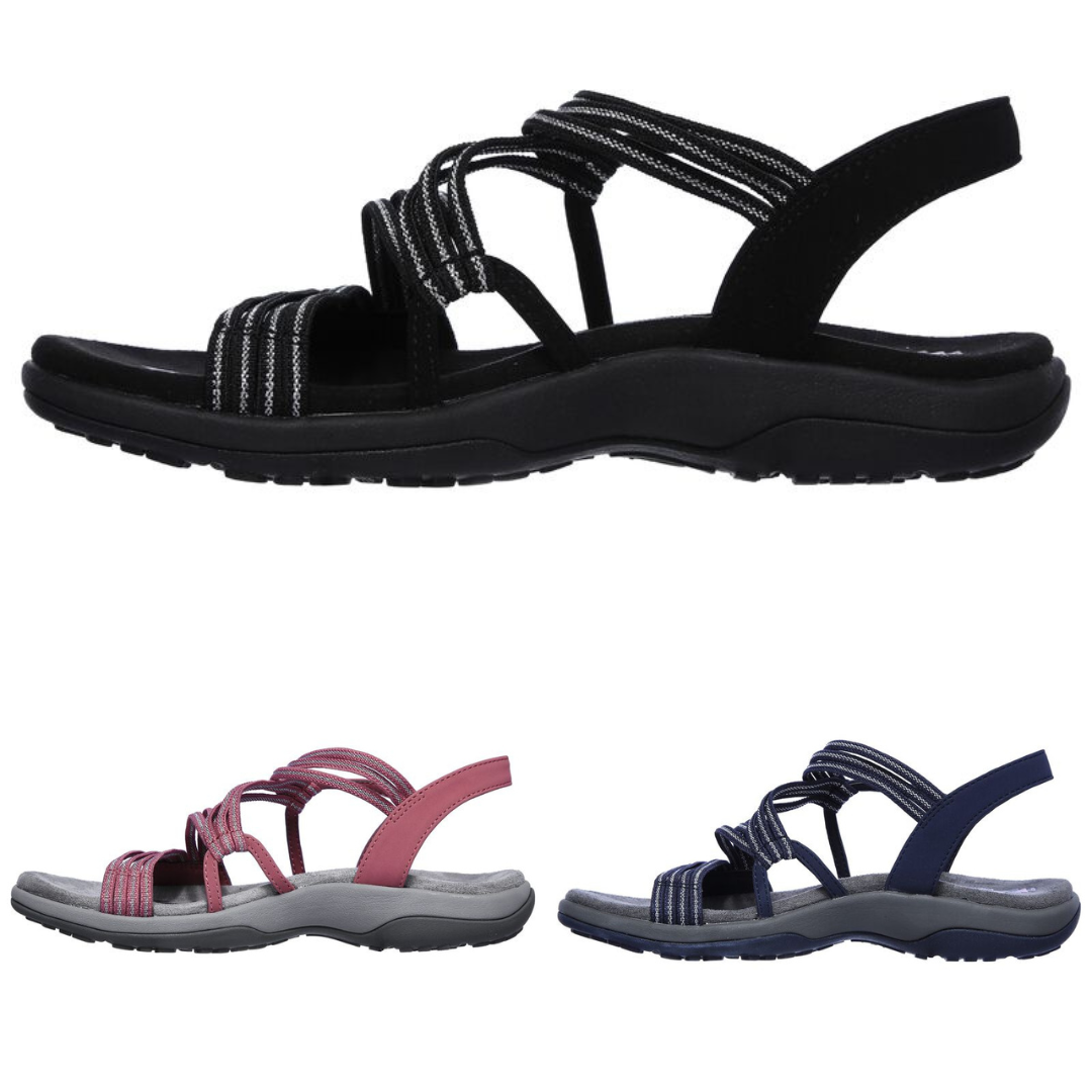 Valenzora | Orthopedic Comfortable Strappy Sandals in Oversizes for Leisure | Soft Sole Strappy Sandals for Summer for Women