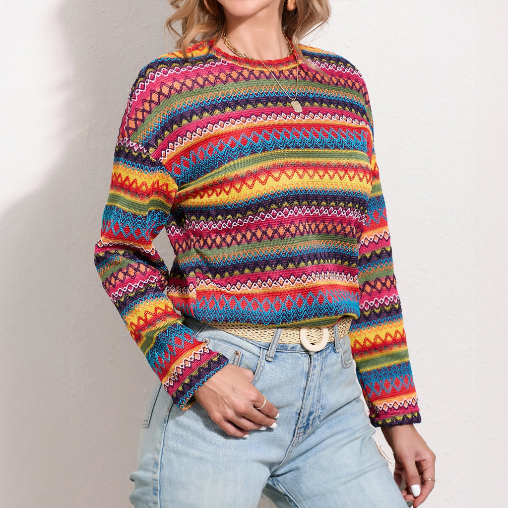 Valenzora | Retro Herbstpullover
