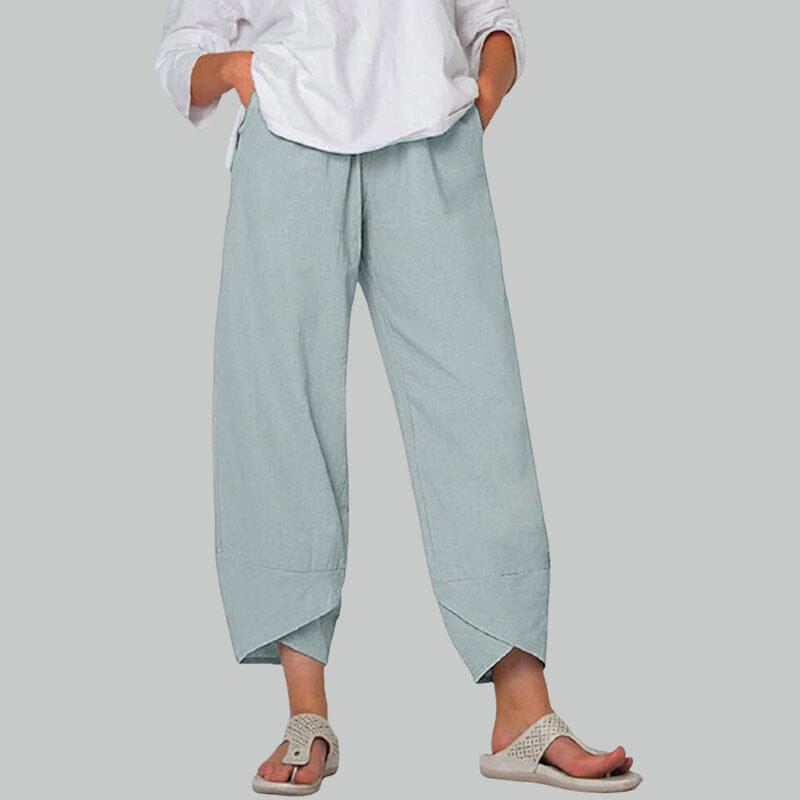Valenzora | Women's Trousers Lightweight Cotton and Linen Women's Summer Comfort