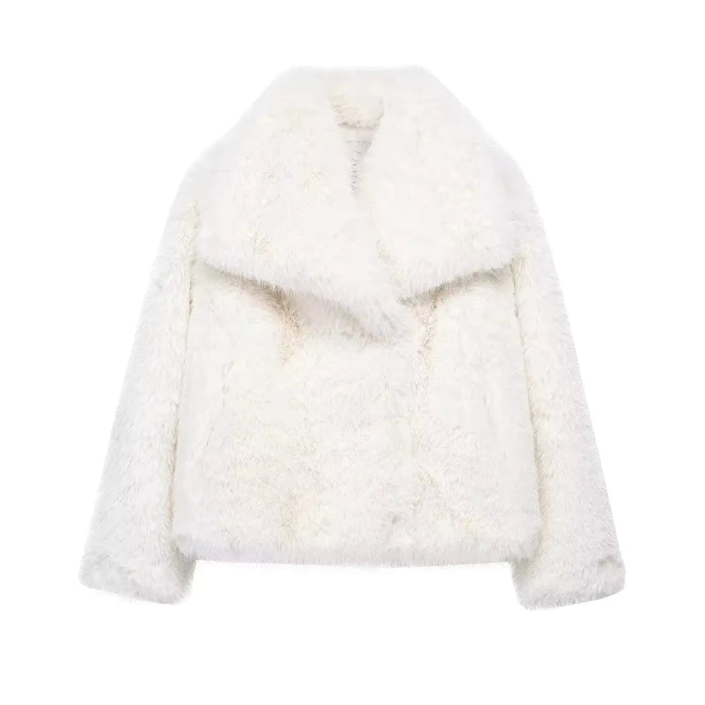 Valenzora | Fluffy Fur Jacket for Winter