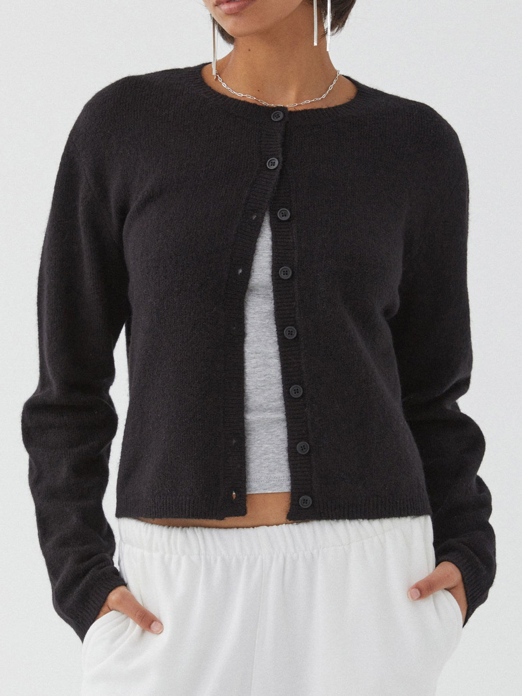 Valenzora | Farbenfroher Damen-Cardigan in Unifarben