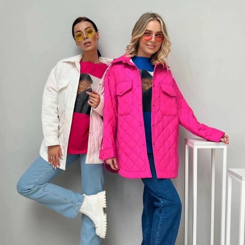 Steppjacke mit Druckknöpfen