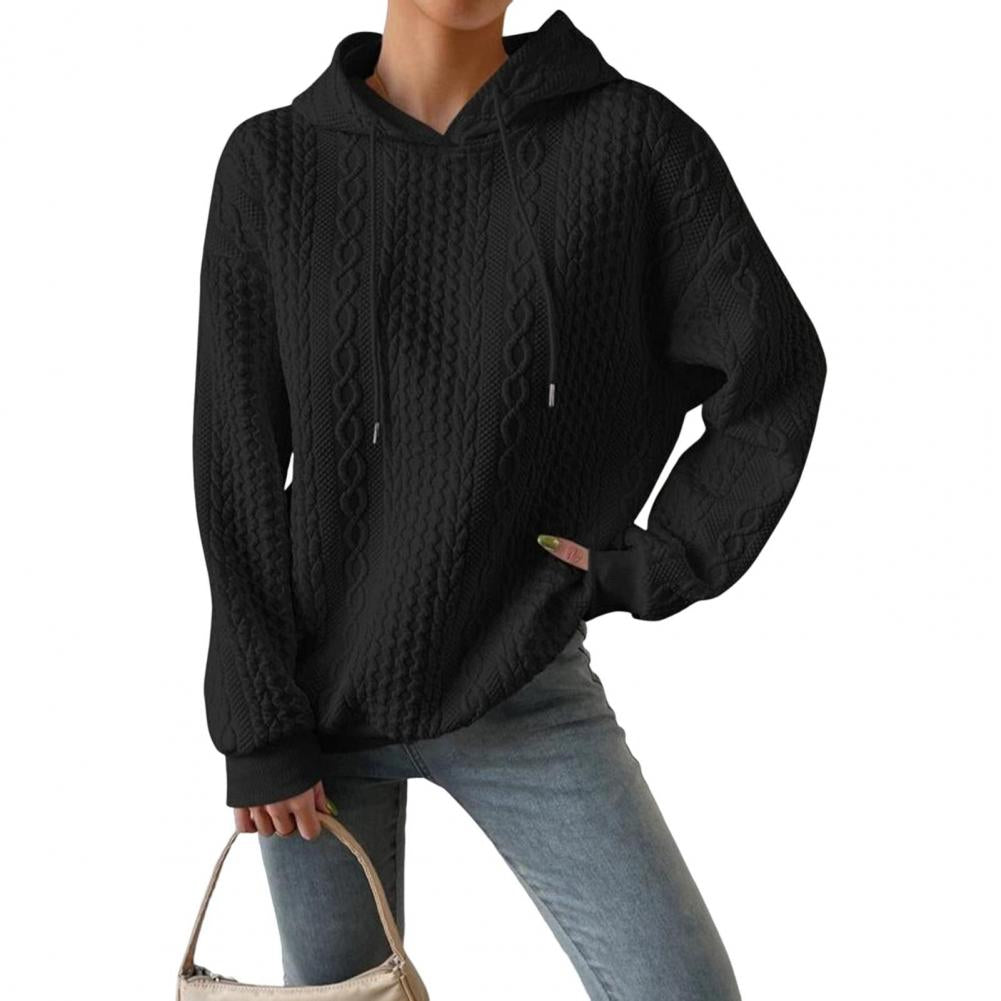 Valenzora | Comfortable oversized woven hoodie with hood