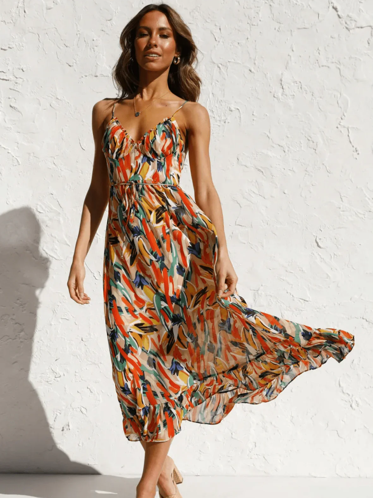 Serena™ – Buntes Midikleid