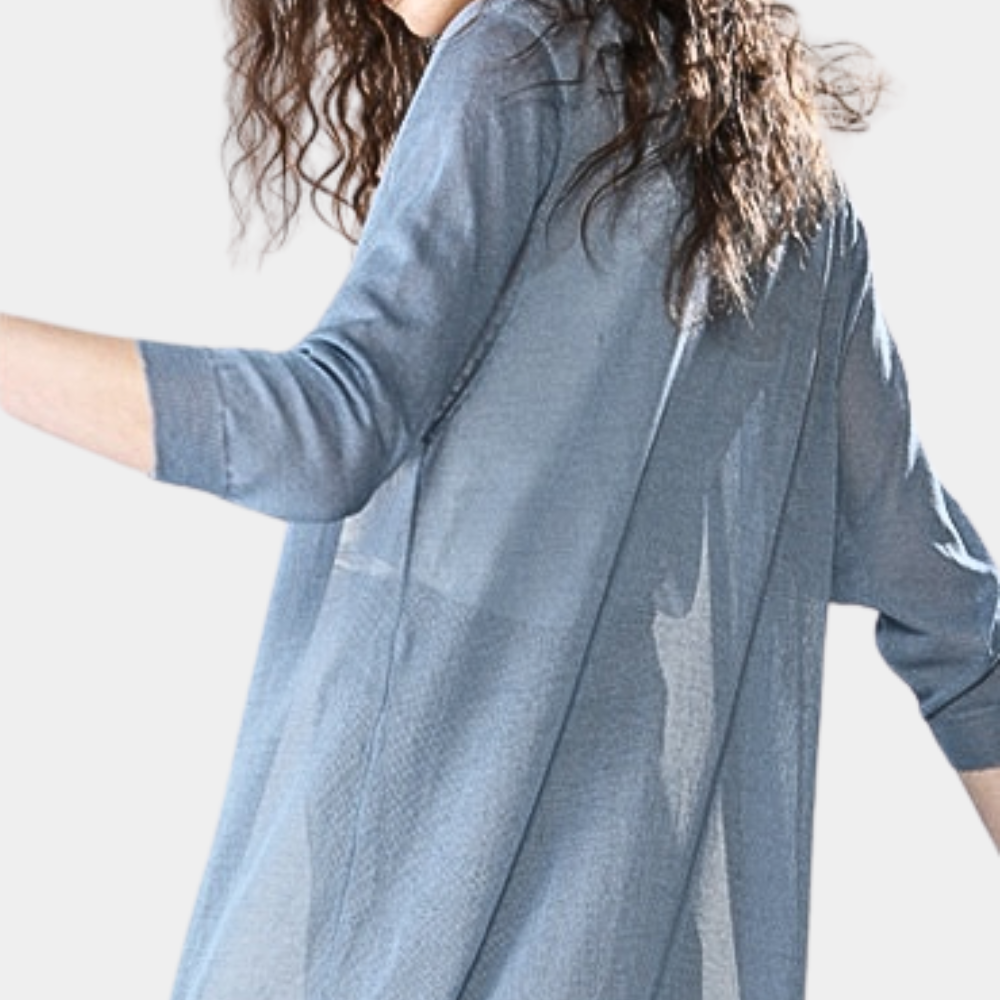 Valenzora | Damen Lange Weste Elegant und Leichter Sommer Cardigan für Frauen