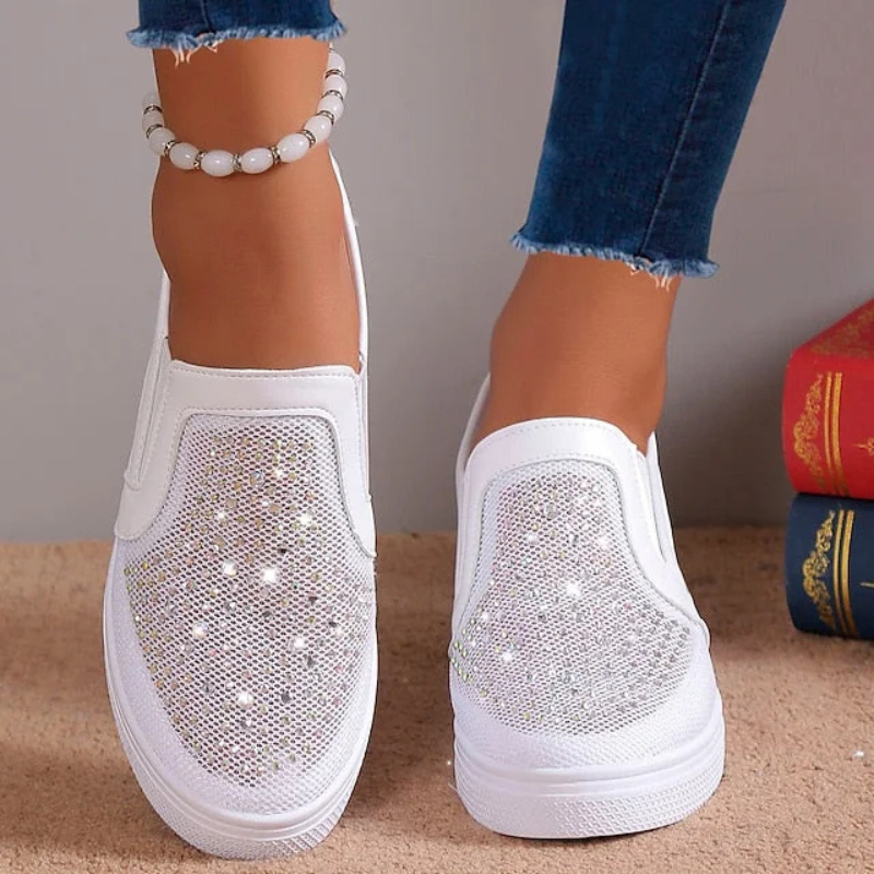 Valenzora | Fashion Kristall-Sneaker für Damen