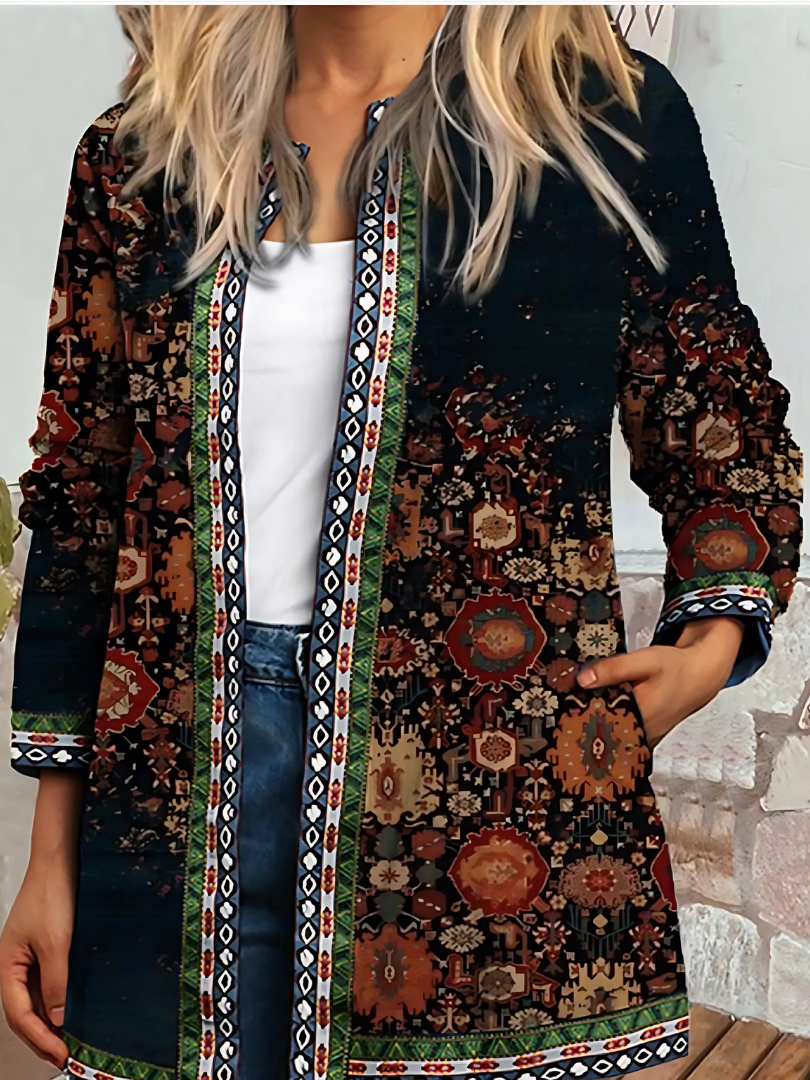 Valenzora | Women's Ethnic Floral Coat Jacket