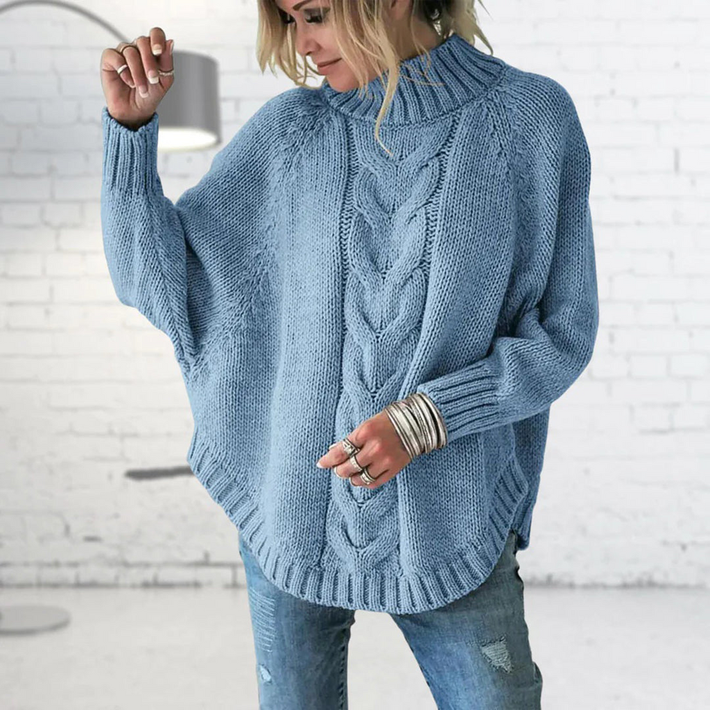 Valenzora – Grobgestrickter Rollkragenpullover für Damen