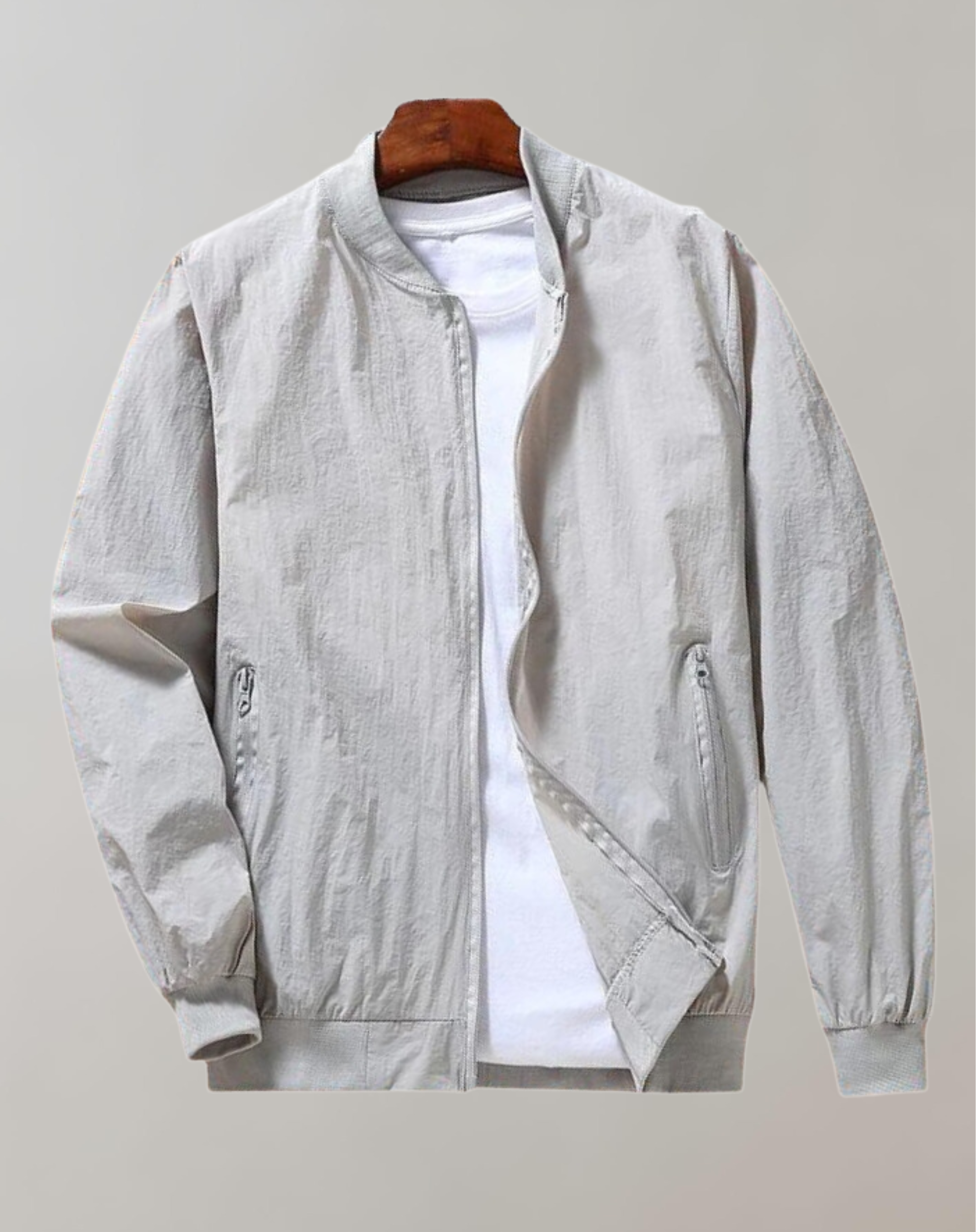 Valenzora | Sporty bomber jacket with stand-up collar