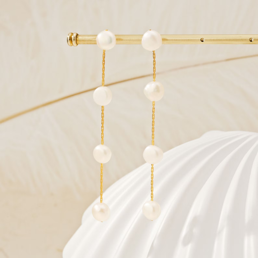 Valenzora | Pearl Drop Earrings for Women