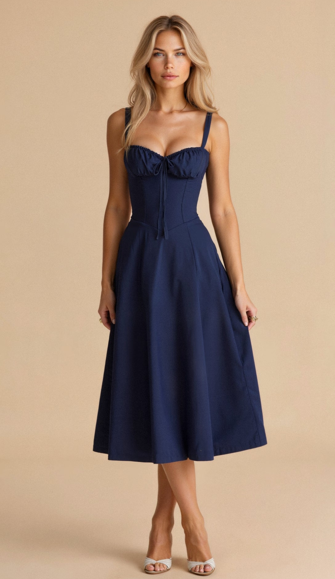 Valenzora | Geblümtes Midikleid für Damen