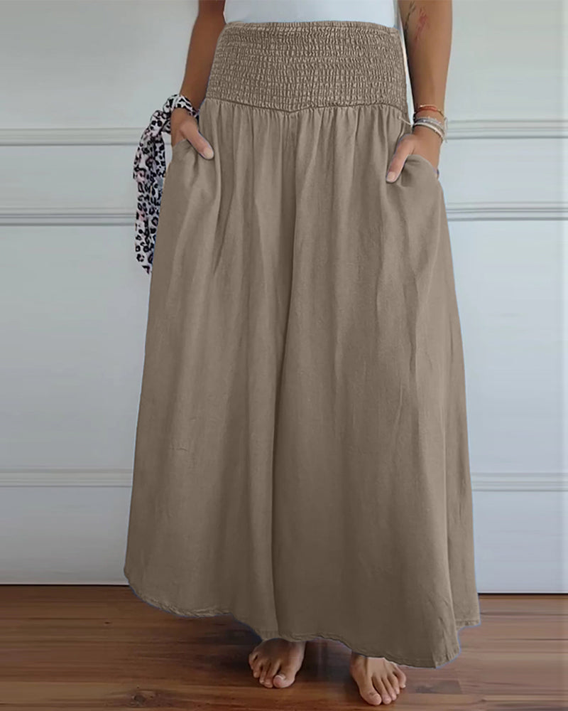 Valenzora | Hose mit elastischem Bund und weitem Bein