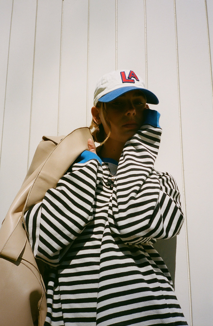 Valenzora | Casual Striped Sweatshirt with Contrasting Accents for Women