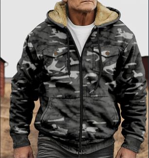 Valenzora | Jacket with camouflage print