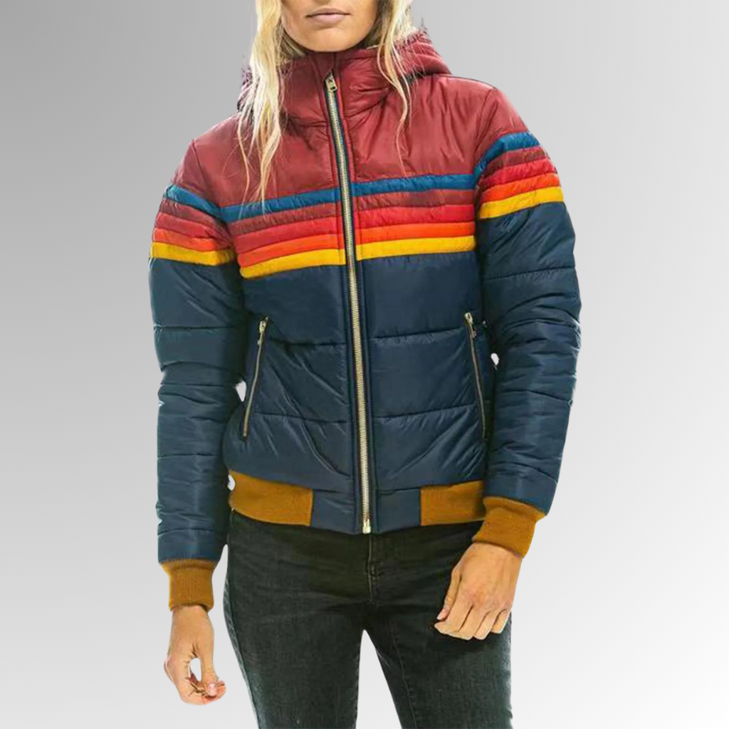 Valenzora | Casual jacket with zipper and vibrant details