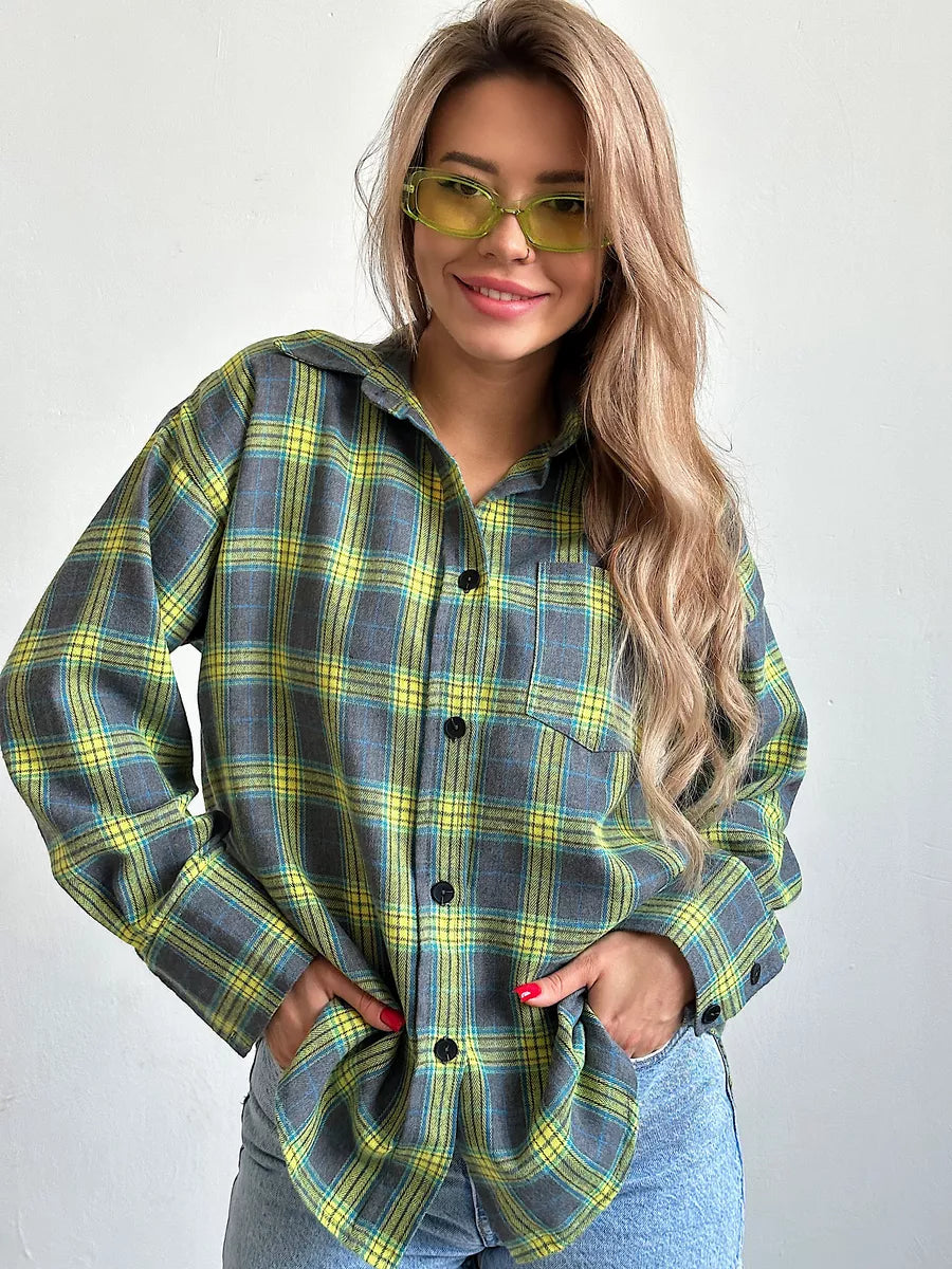 Valenzora | Checked flannel shirt for women