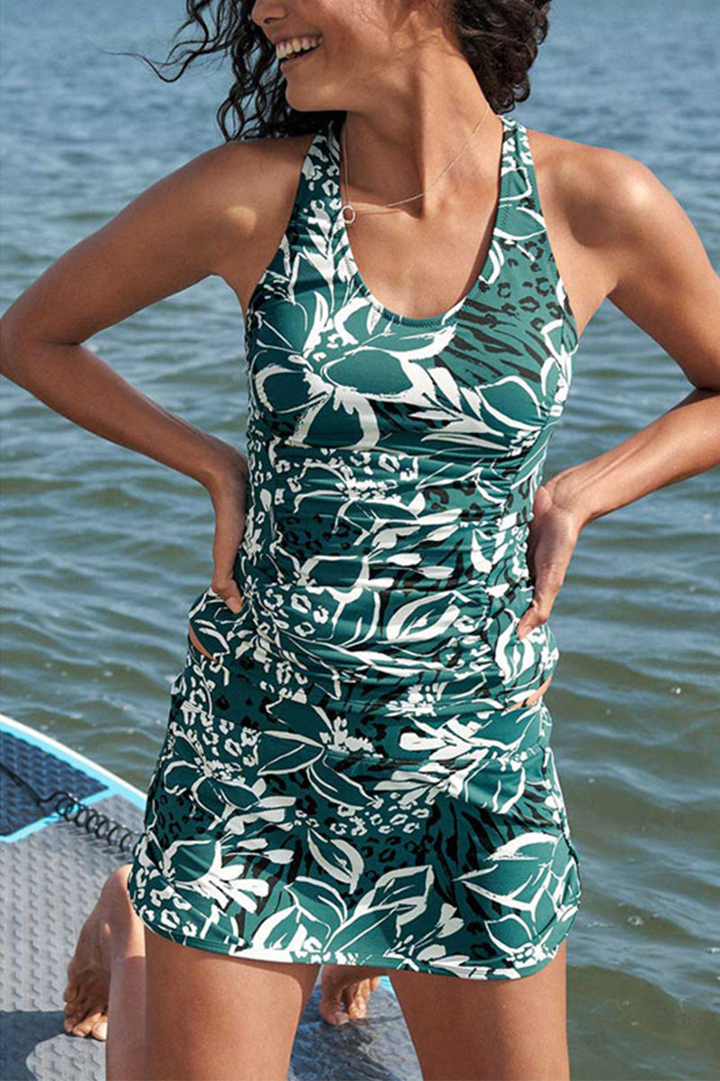 Valenzora Grünes Tankini-Set