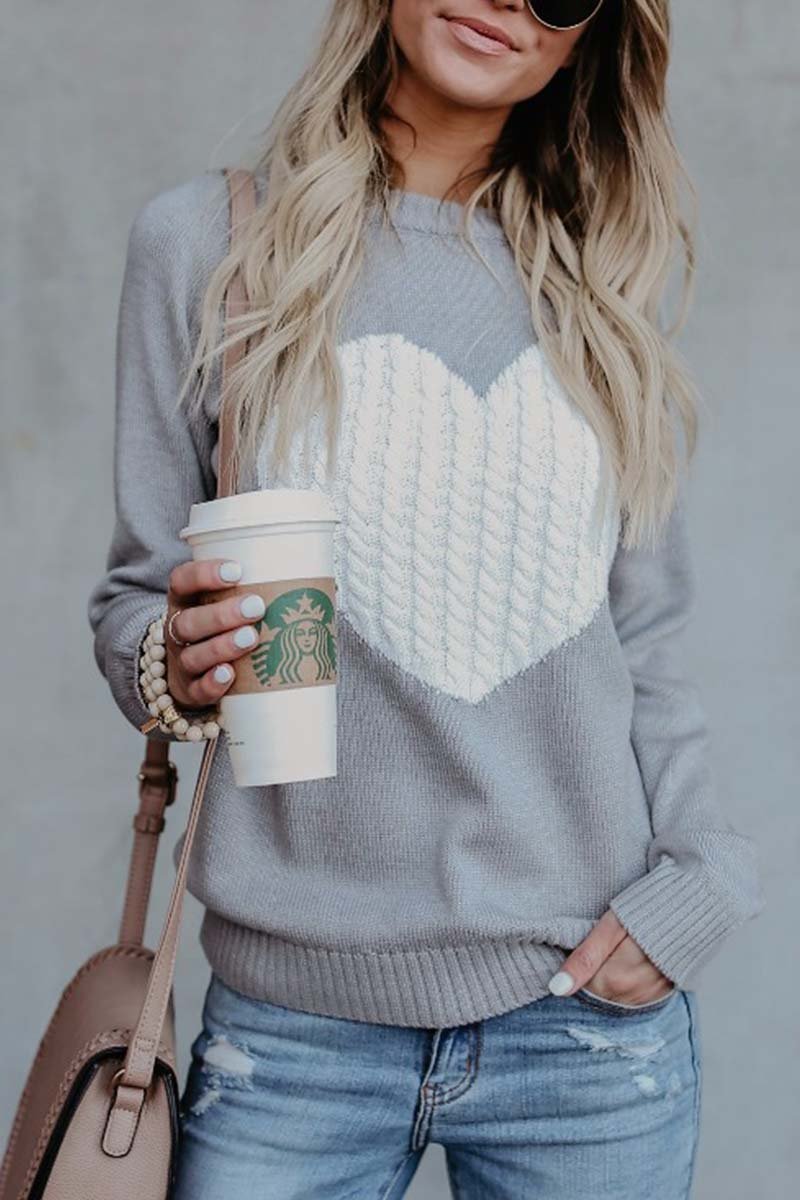 Casual and relaxed winter sweater