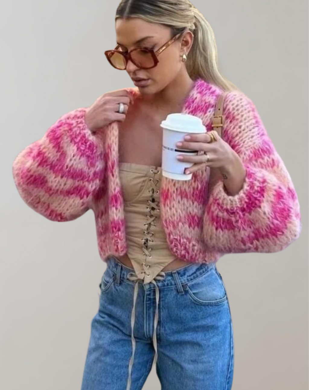 Valenzora | Oversized und bunter Cardigan