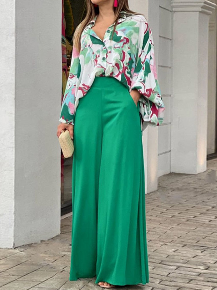 Valenzora Damenanzug | Eleganter 2-teiliger Damenanzug mit luxuriösem Print