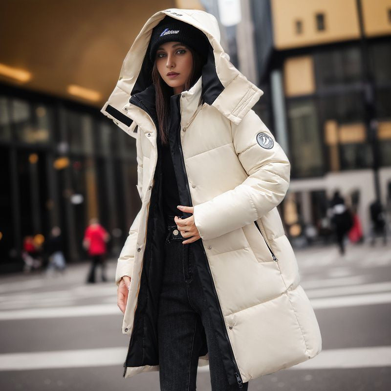 Valenzora | Stylish hooded cotton jacket with sleeve logo