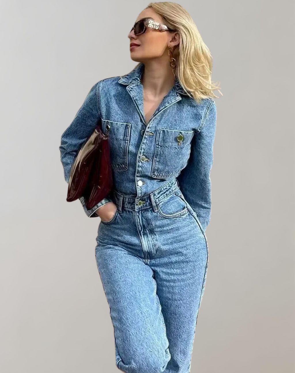 Valenzora | Denim Jumpsuit Jean