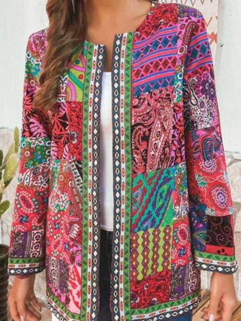 Valenzora | Women's Ethnic Floral Coat Jacket