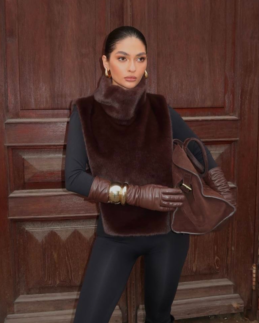 Valenzora | Fur roll-neck vest - Women's - Soft and elegant with a luxurious look