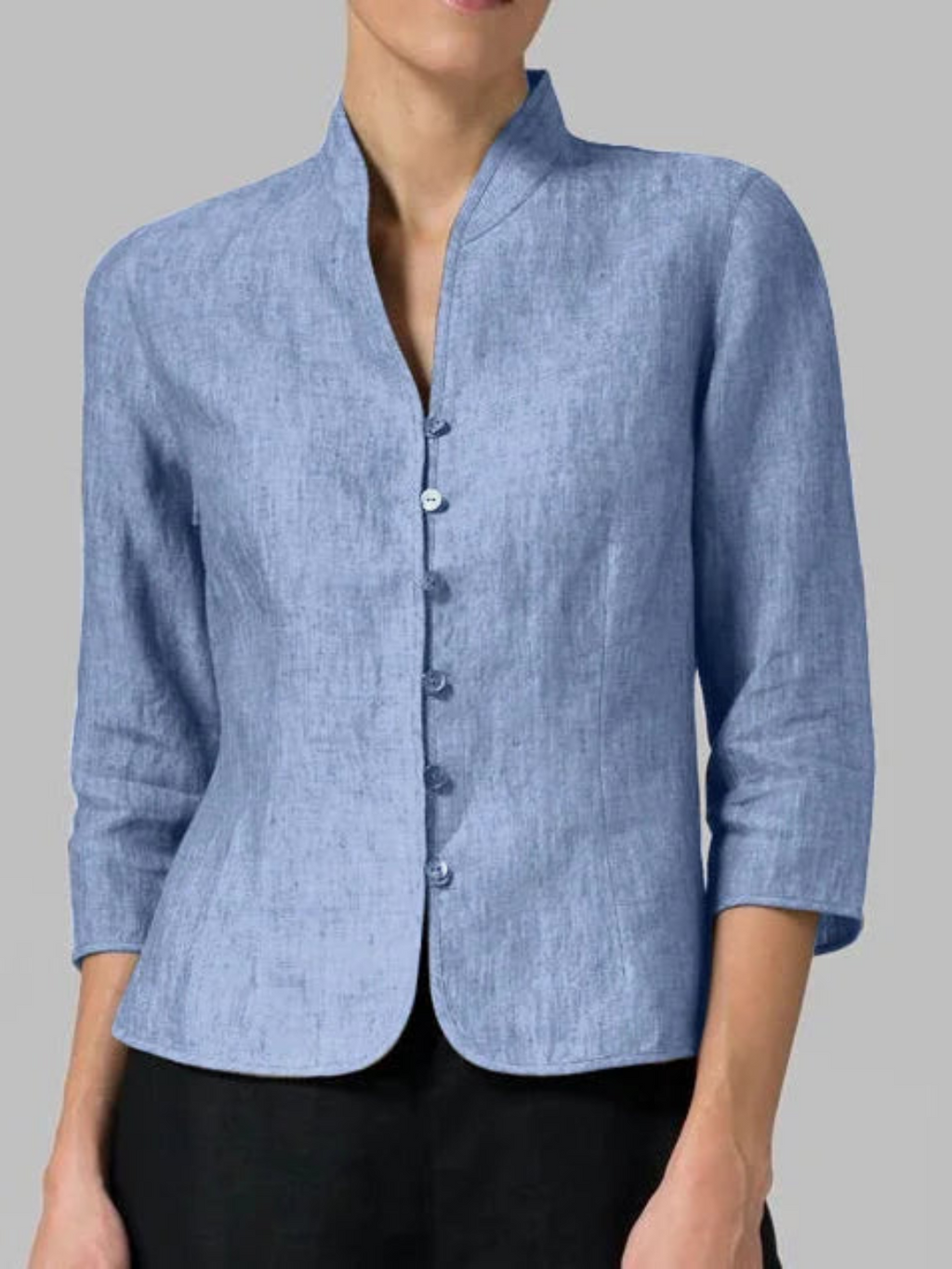 Valenzora | Stylisches Damen-Top mit hohem Kragen