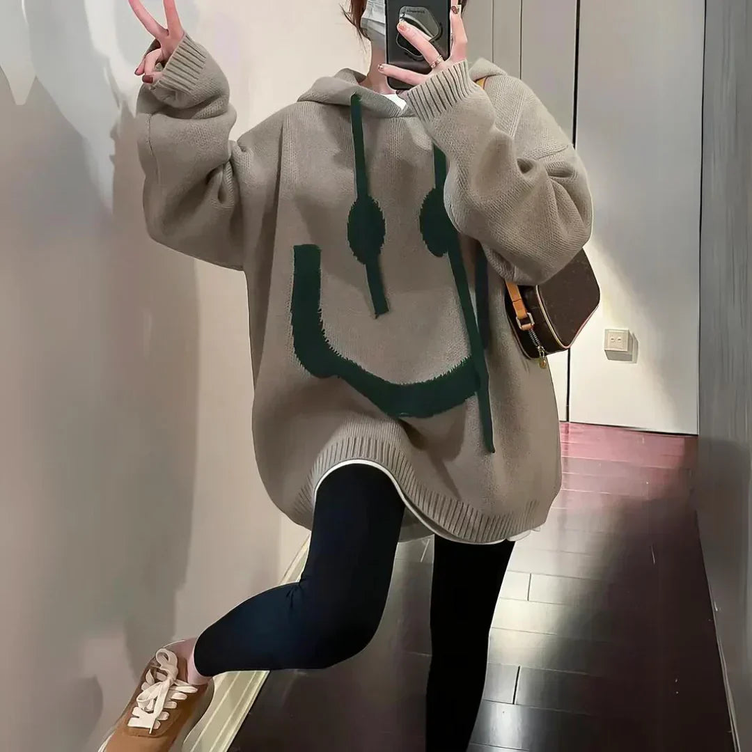 Valenzora | Long Smiley Sweater for Women
