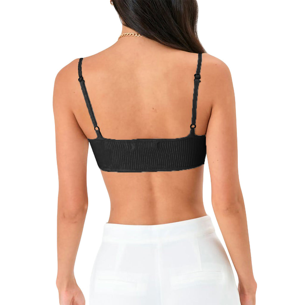 Valenzora | Round neck spaghetti strap bra