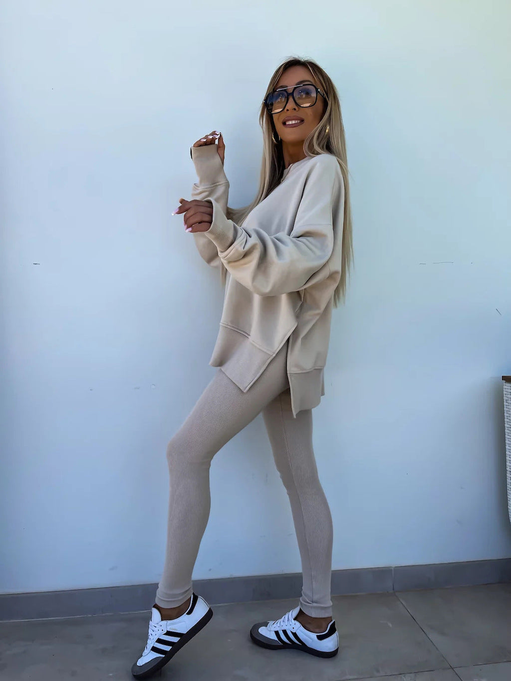Valenzora | Damen Anzug im Relaxed-Stil mit langen Ärmeln – Winter-Set