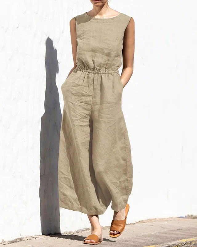 Valenzora | Classic Cotton Jumpsuit