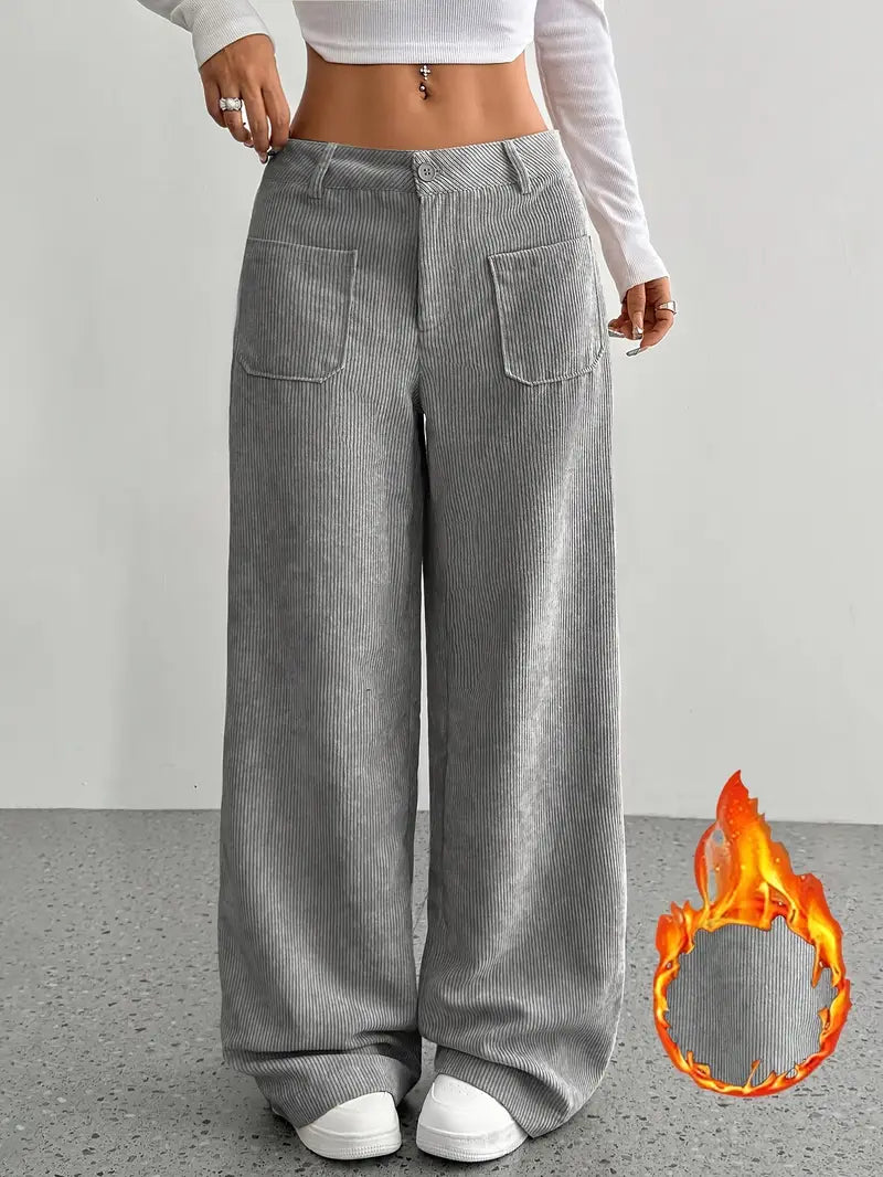 Valenzora | Weite Cordhose für Damen