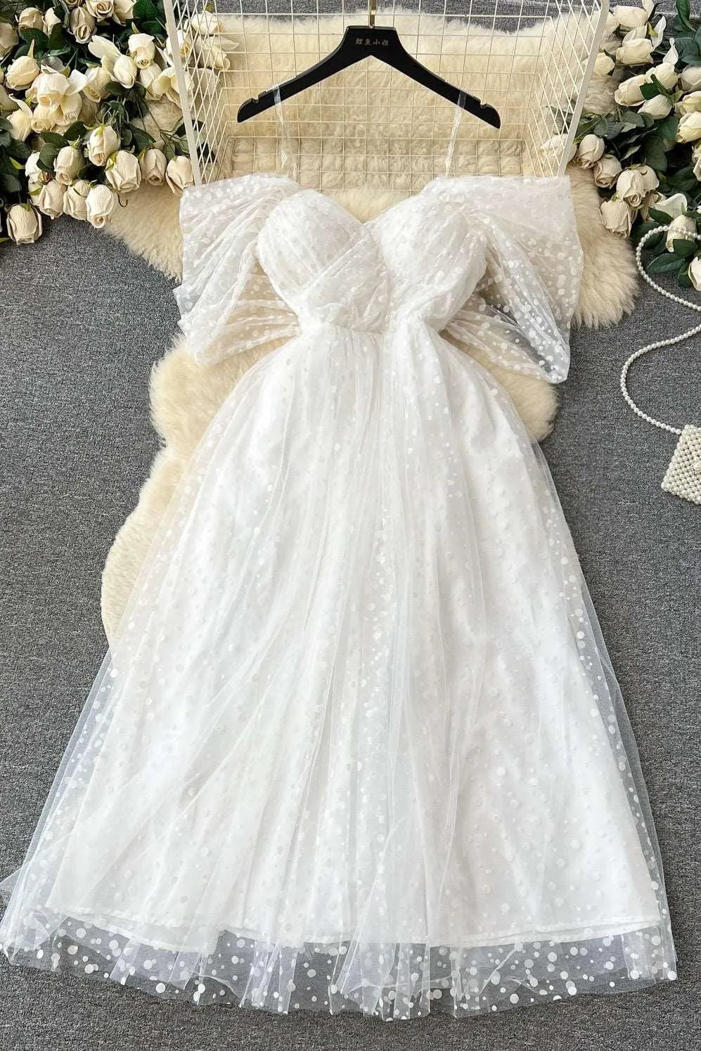 Valenzora | Luxury French white dress
