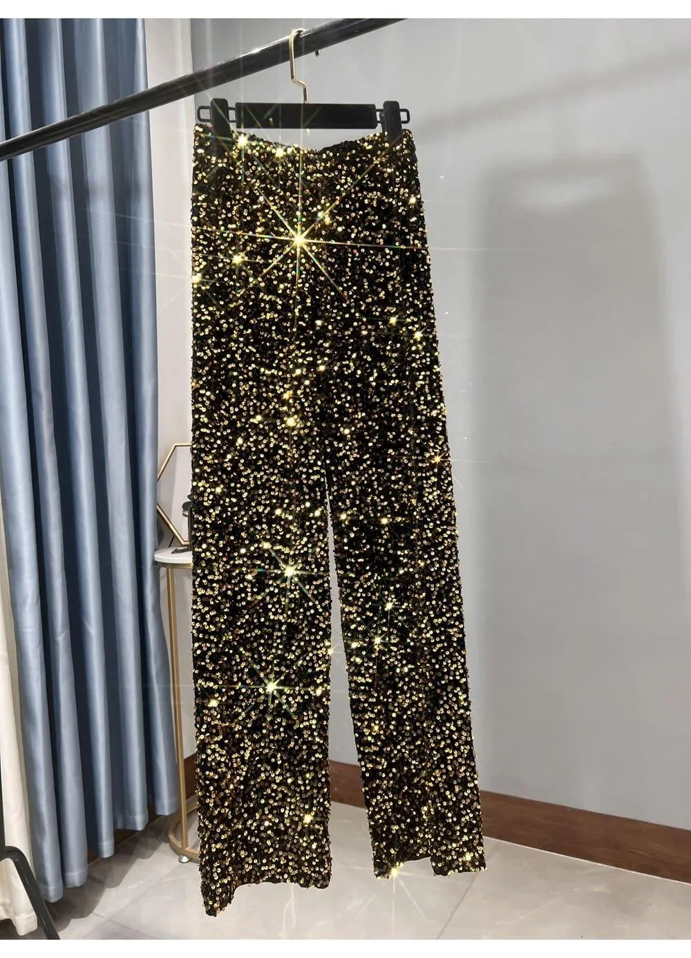 Valenzora | Wide-leg sun pants with sequins